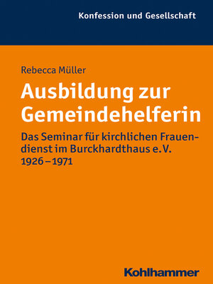 cover image of Ausbildung zur Gemeindehelferin
